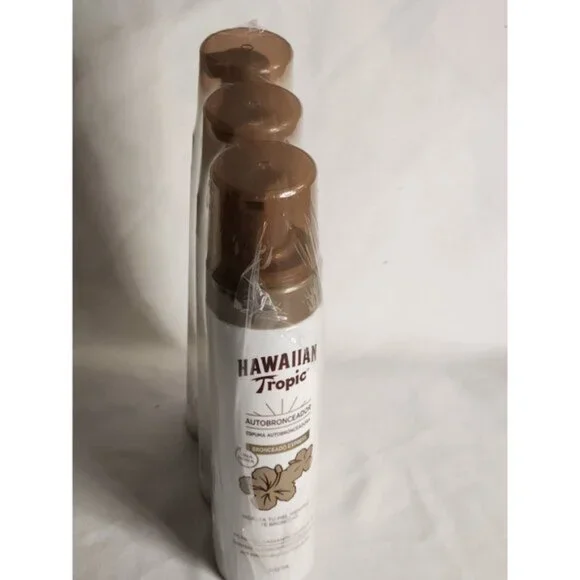 3 Hawaiian Tropic Sunless Self-Tanning Foam EXPRESS Tan ...SPANISH LABEL ... - Picture 8 of 8